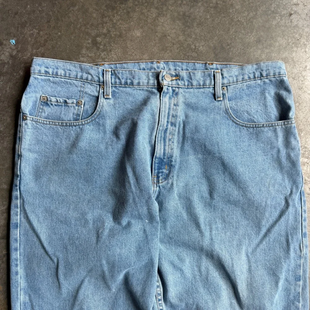 Vintage Y2K Polo Ralph Lauren Jean Co Embroidered Jeans Light Wash Mens 42x34